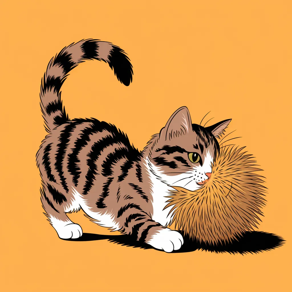 Gambar Kucing 2D 3 gambar kucing 2d