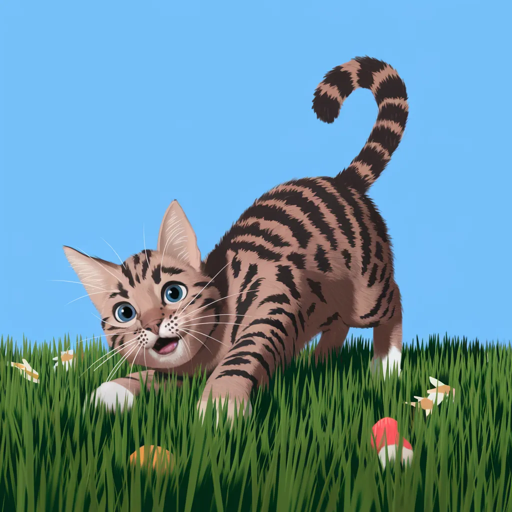 Gambar Kucing 2D 25 gambar kucing 2d