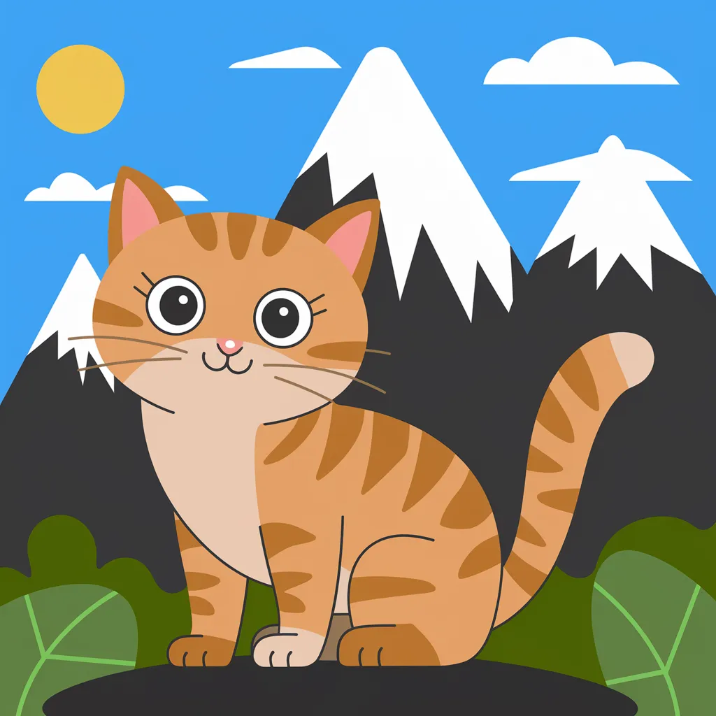 Gambar Kucing 2D 27 gambar kucing 2d