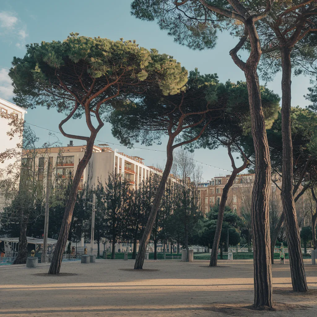 gambar kartun pohon cemara