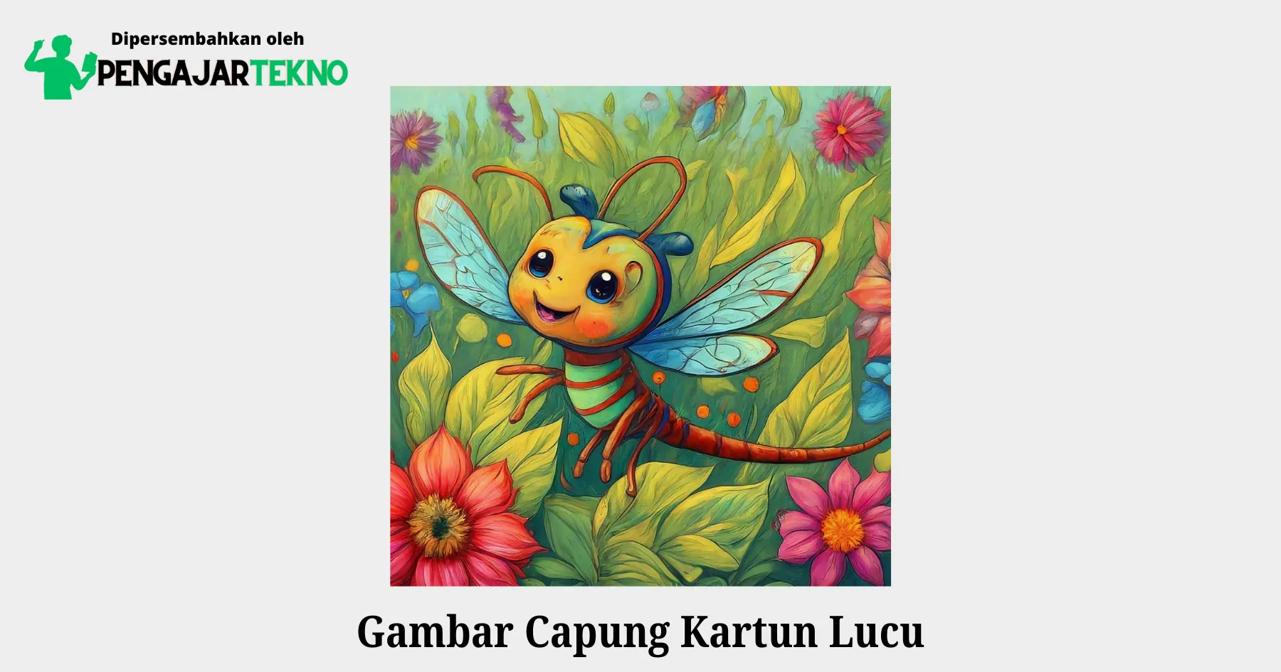 gambar capung kartun lucu