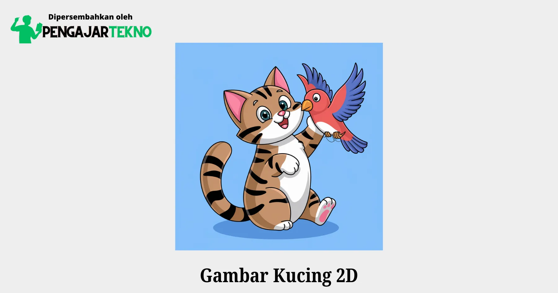 gambar kucing 2d