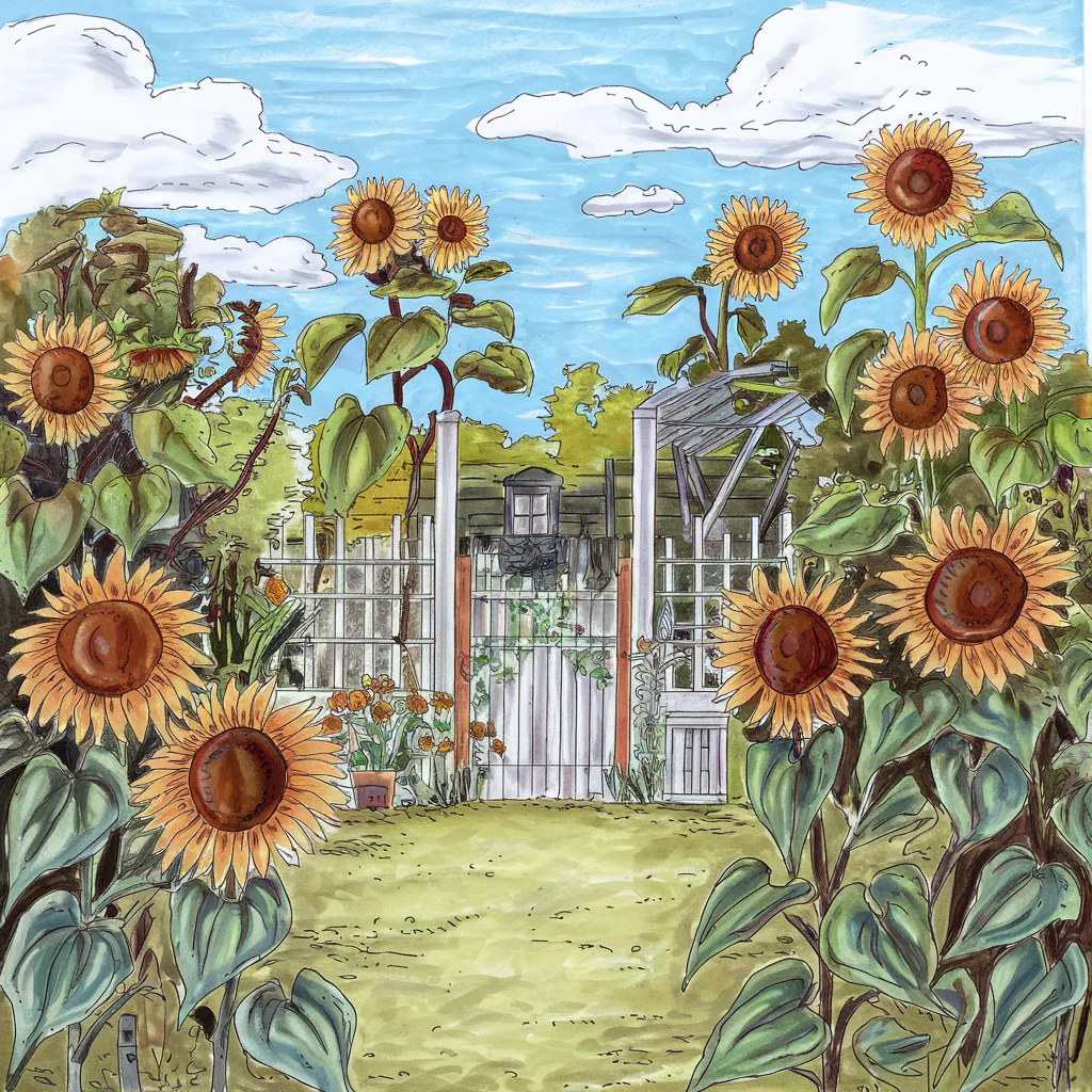 Gambar Sketsa Taman Mudah 2 gambar sketsa taman mudah