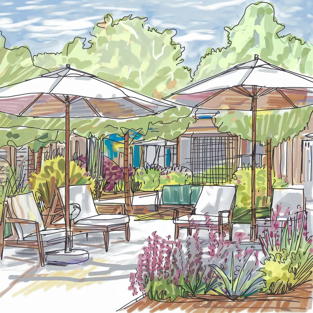 Gambar Sketsa Taman Mudah 20 gambar sketsa taman mudah