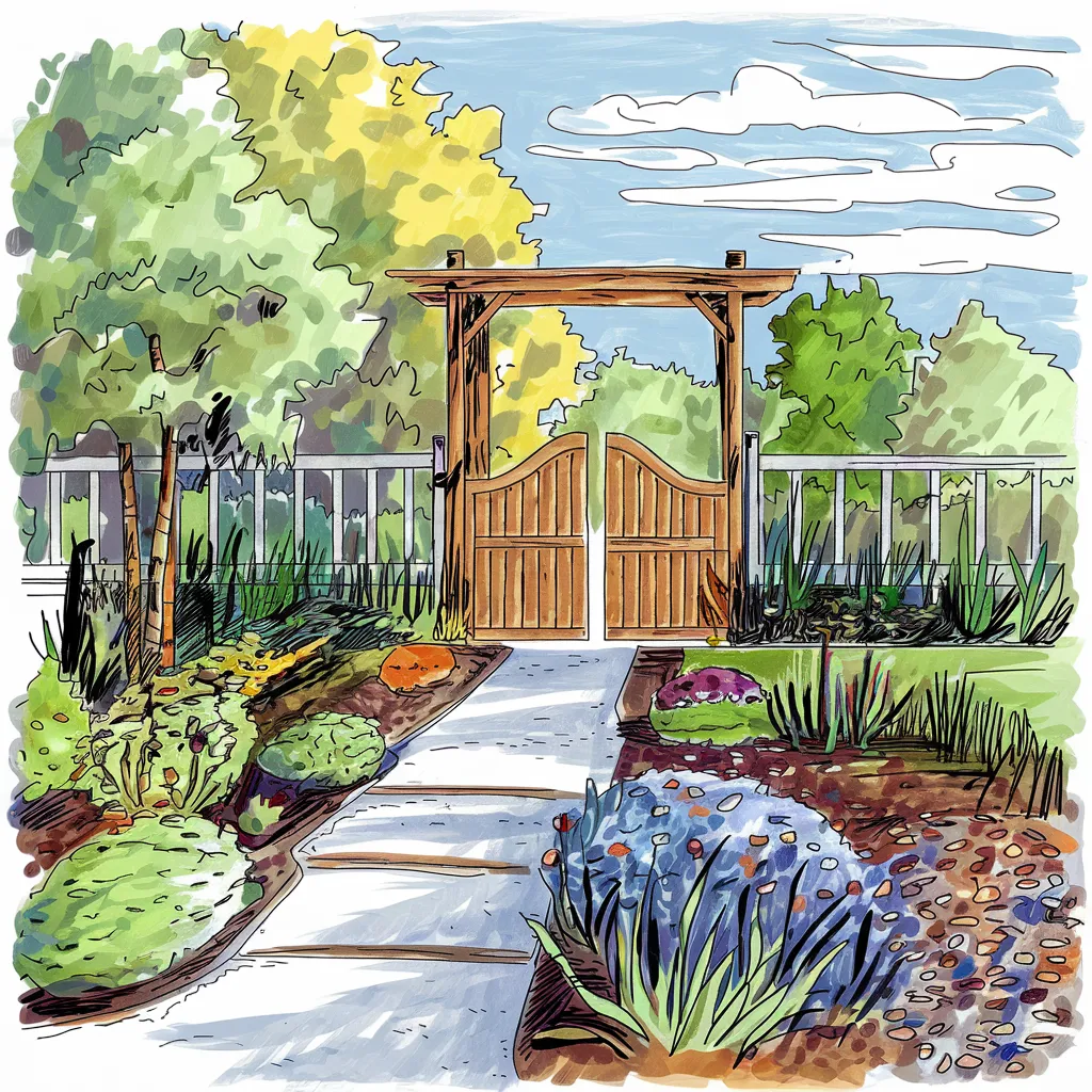 Gambar Sketsa Taman Mudah 22 gambar sketsa taman mudah