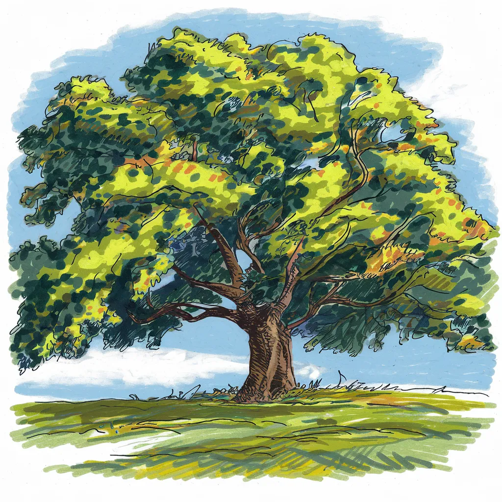 Gambar Sketsa Taman Mudah 4 gambar sketsa taman mudah