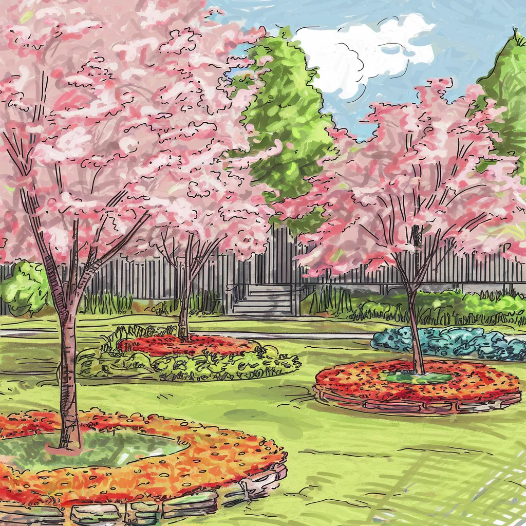 Gambar Sketsa Taman Mudah 31 gambar sketsa taman mudah