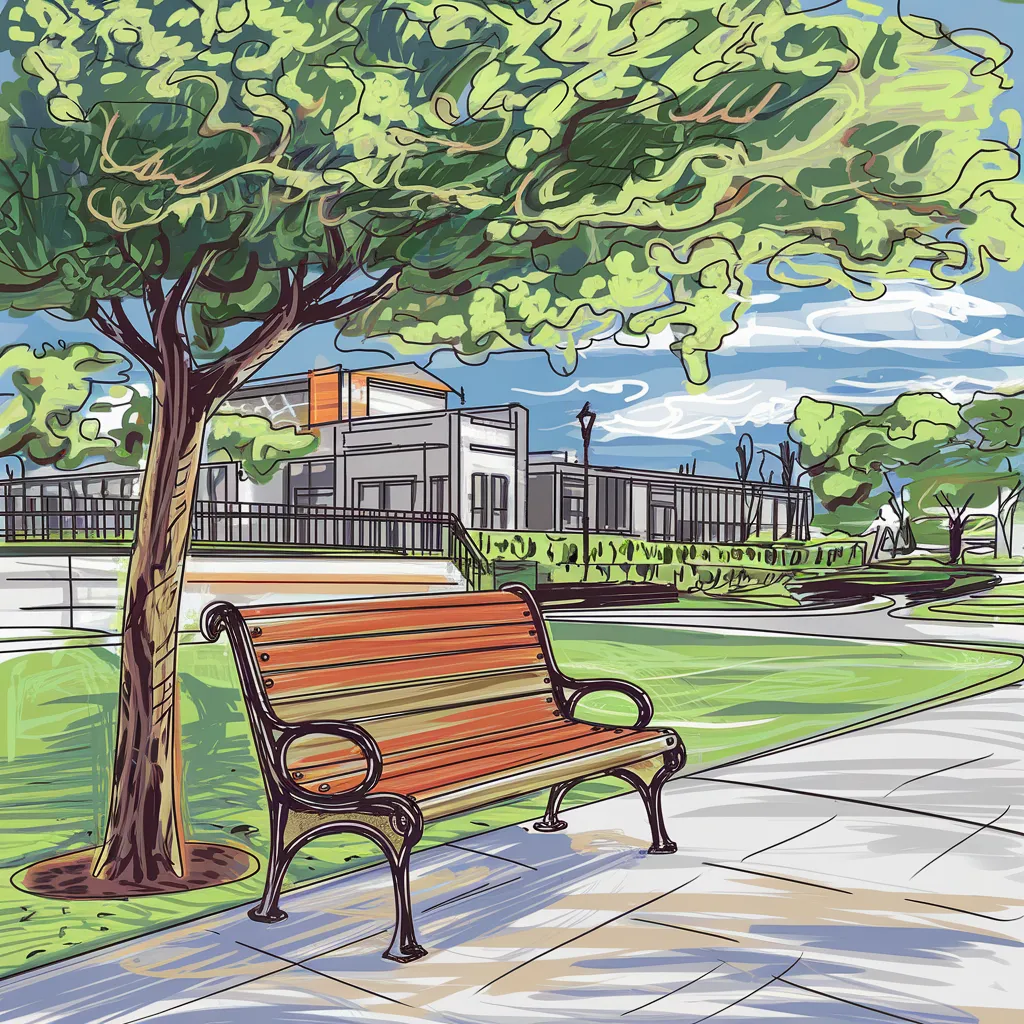 Gambar Sketsa Taman Mudah 8 gambar sketsa taman mudah