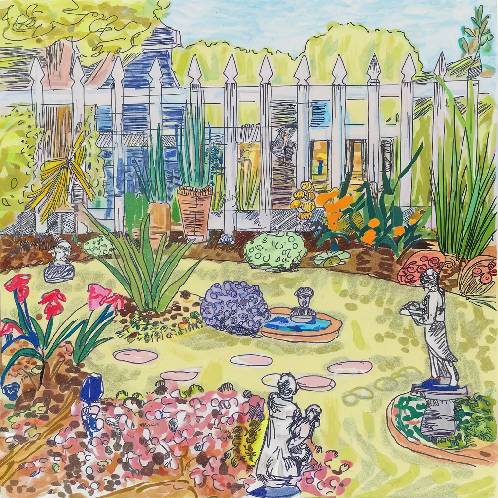 Gambar Sketsa Taman Mudah 9 gambar sketsa taman mudah