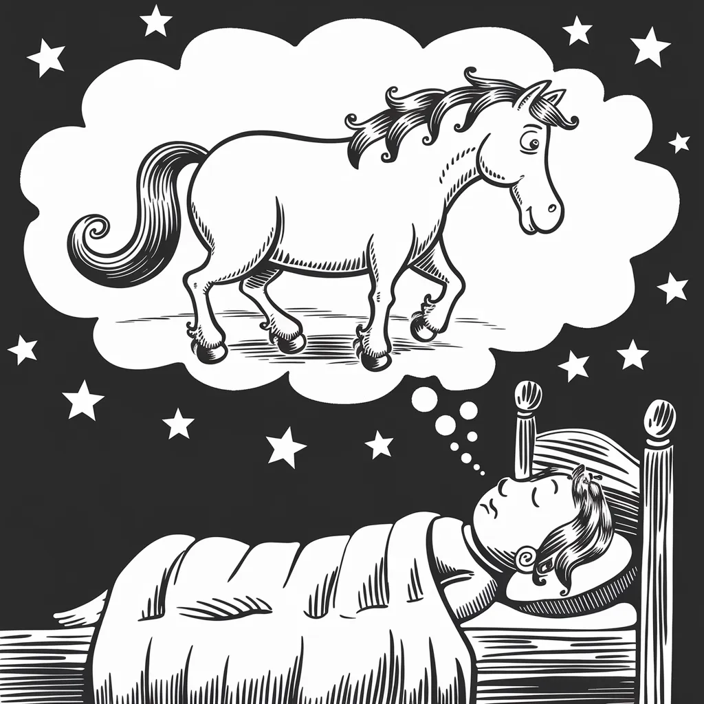 Gambar Kuda Mewarnai 13 gambar kuda mewarnai