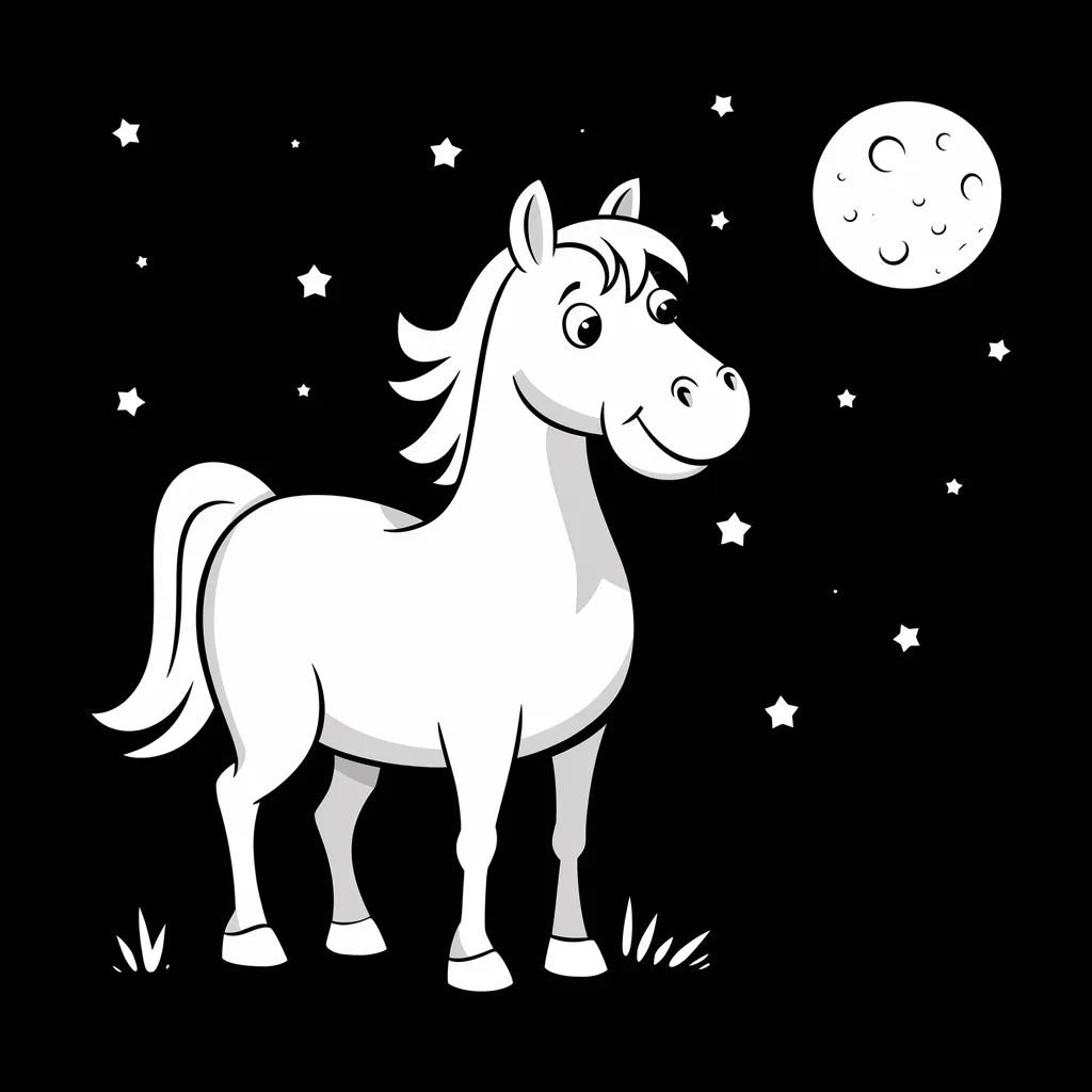 Gambar Kuda Mewarnai 18 gambar kuda mewarnai