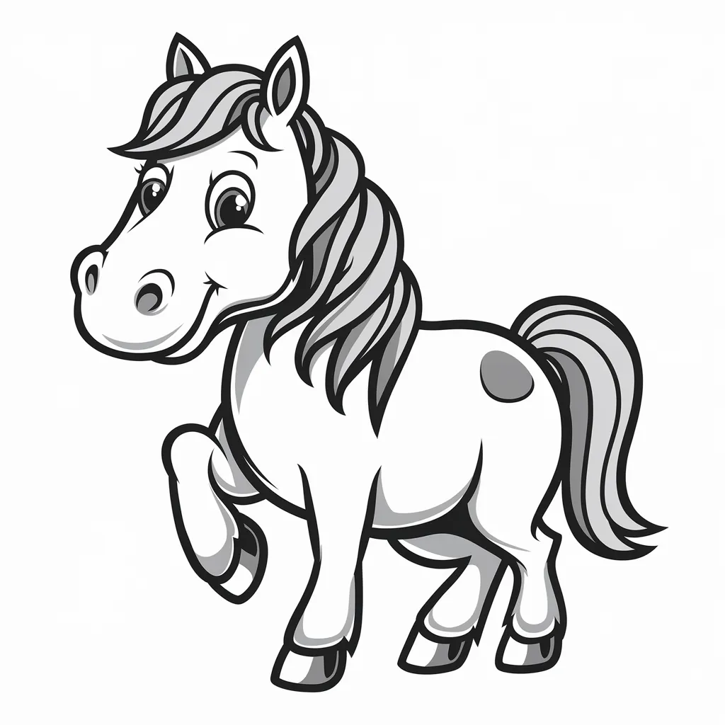 Gambar Kuda Mewarnai 24 gambar kuda mewarnai