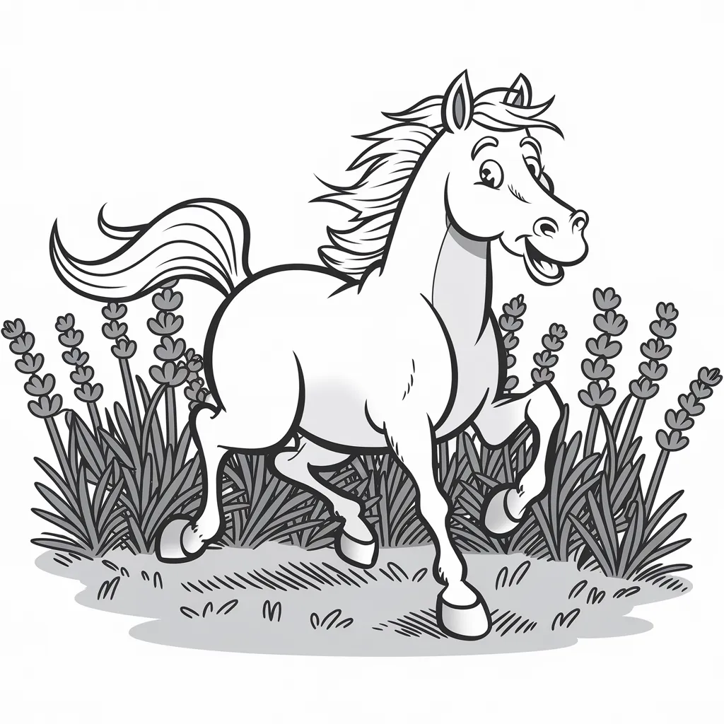 Gambar Kuda Mewarnai 28 gambar kuda mewarnai