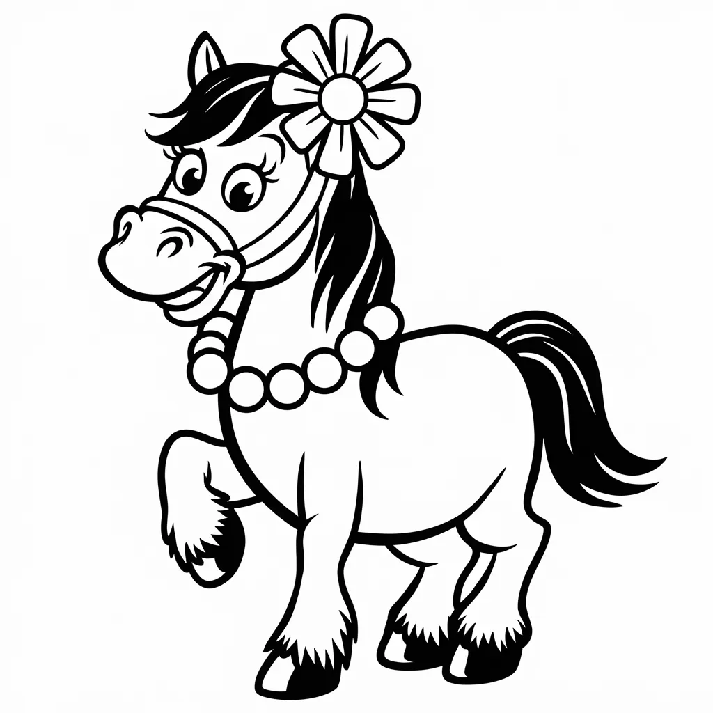 Gambar Kuda Mewarnai 8 gambar kuda mewarnai