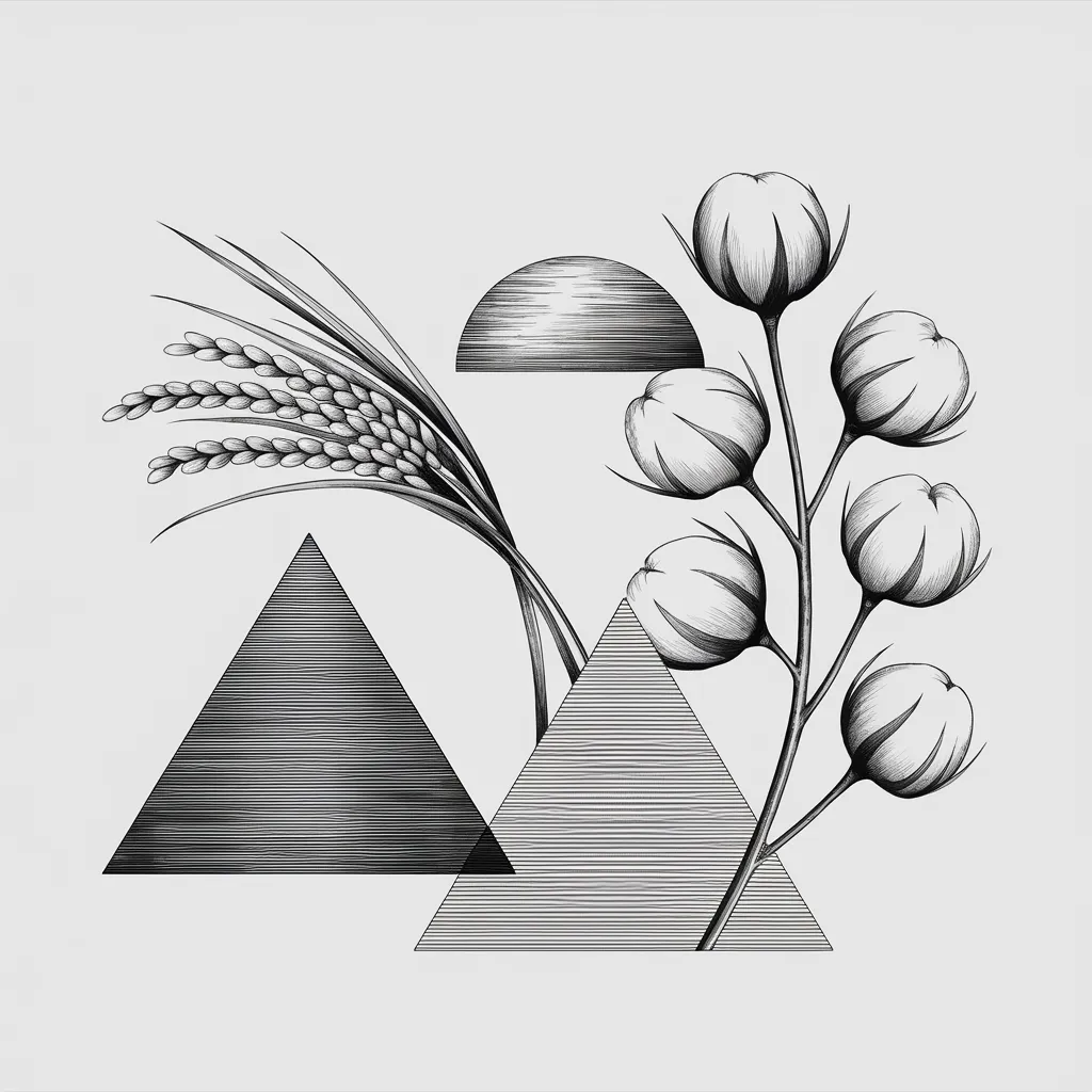 Gambar Padi dan Kapas Hitam Putih 11 gambar padi dan kapas hitam putih