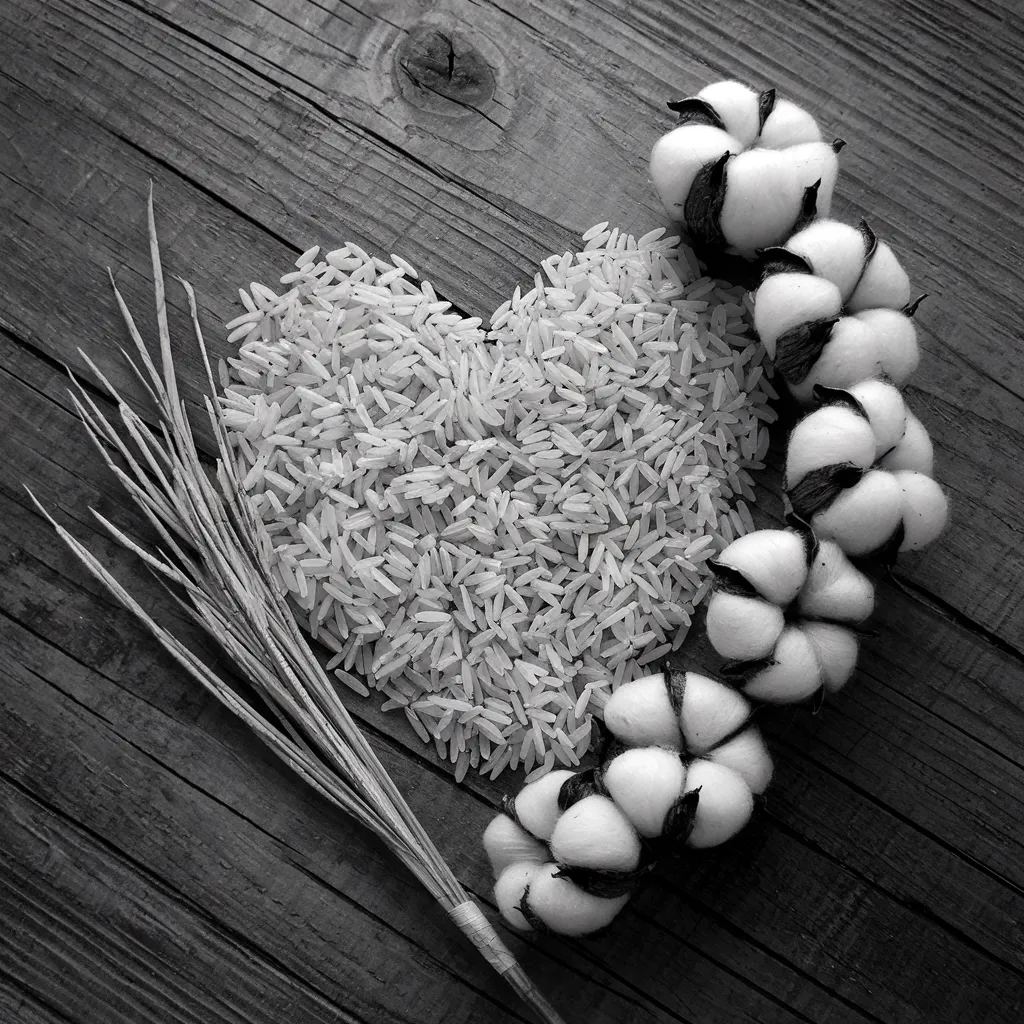 Gambar Padi dan Kapas Hitam Putih 12 gambar padi dan kapas hitam putih