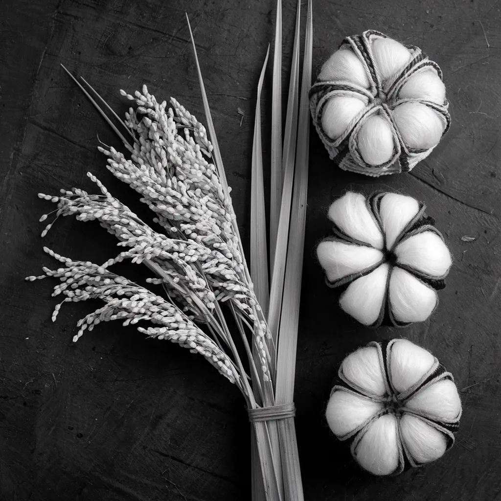 Gambar Padi dan Kapas Hitam Putih 16 gambar padi dan kapas hitam putih