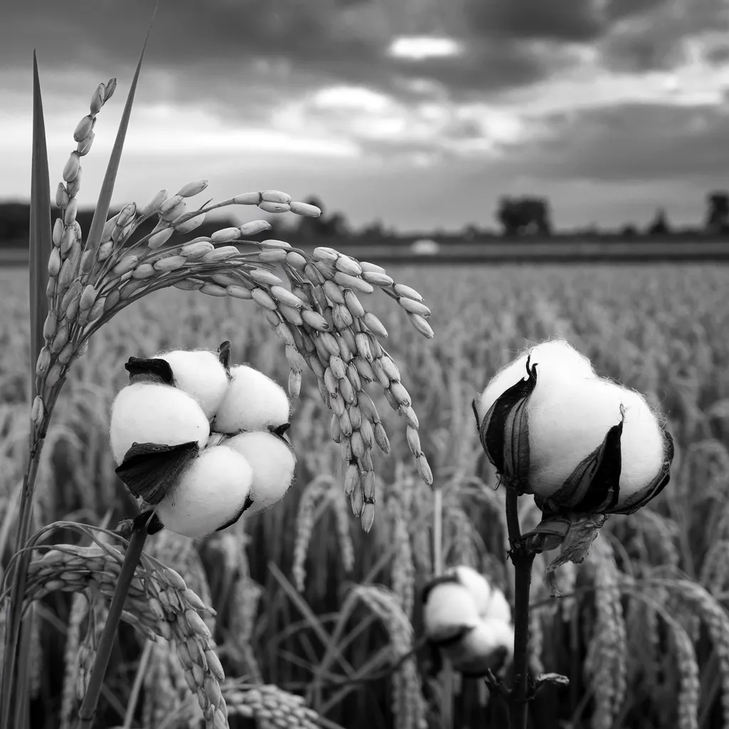 Gambar Padi dan Kapas Hitam Putih 18 gambar padi dan kapas hitam putih