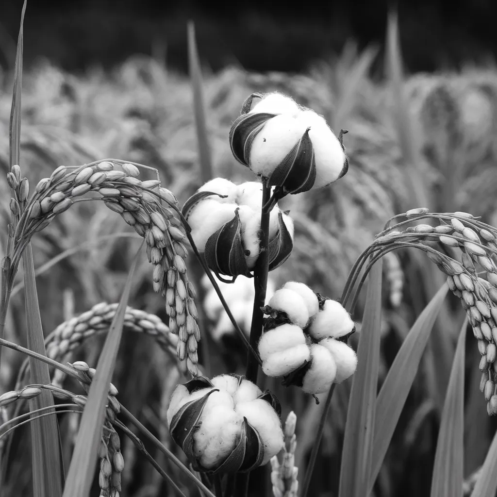 Gambar Padi dan Kapas Hitam Putih 19 gambar padi dan kapas hitam putih