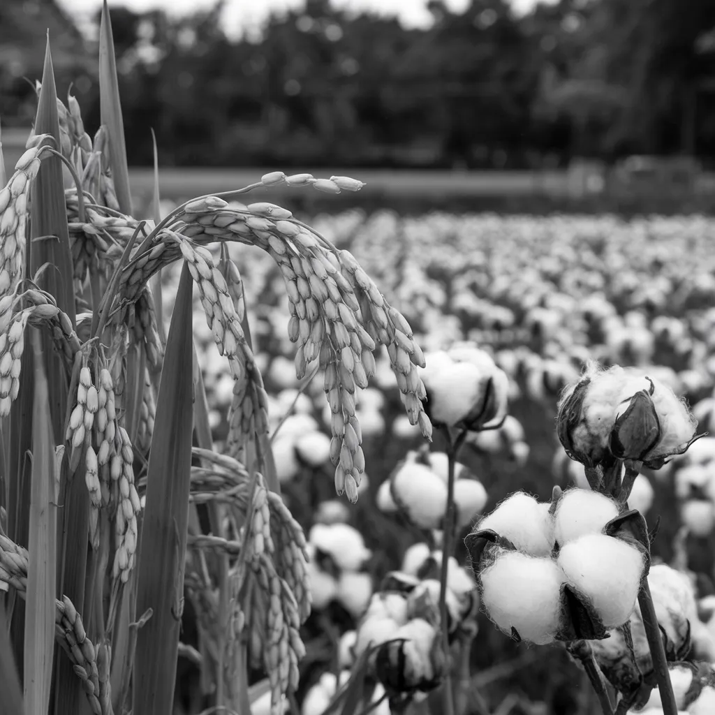 Gambar Padi dan Kapas Hitam Putih 21 gambar padi dan kapas hitam putih