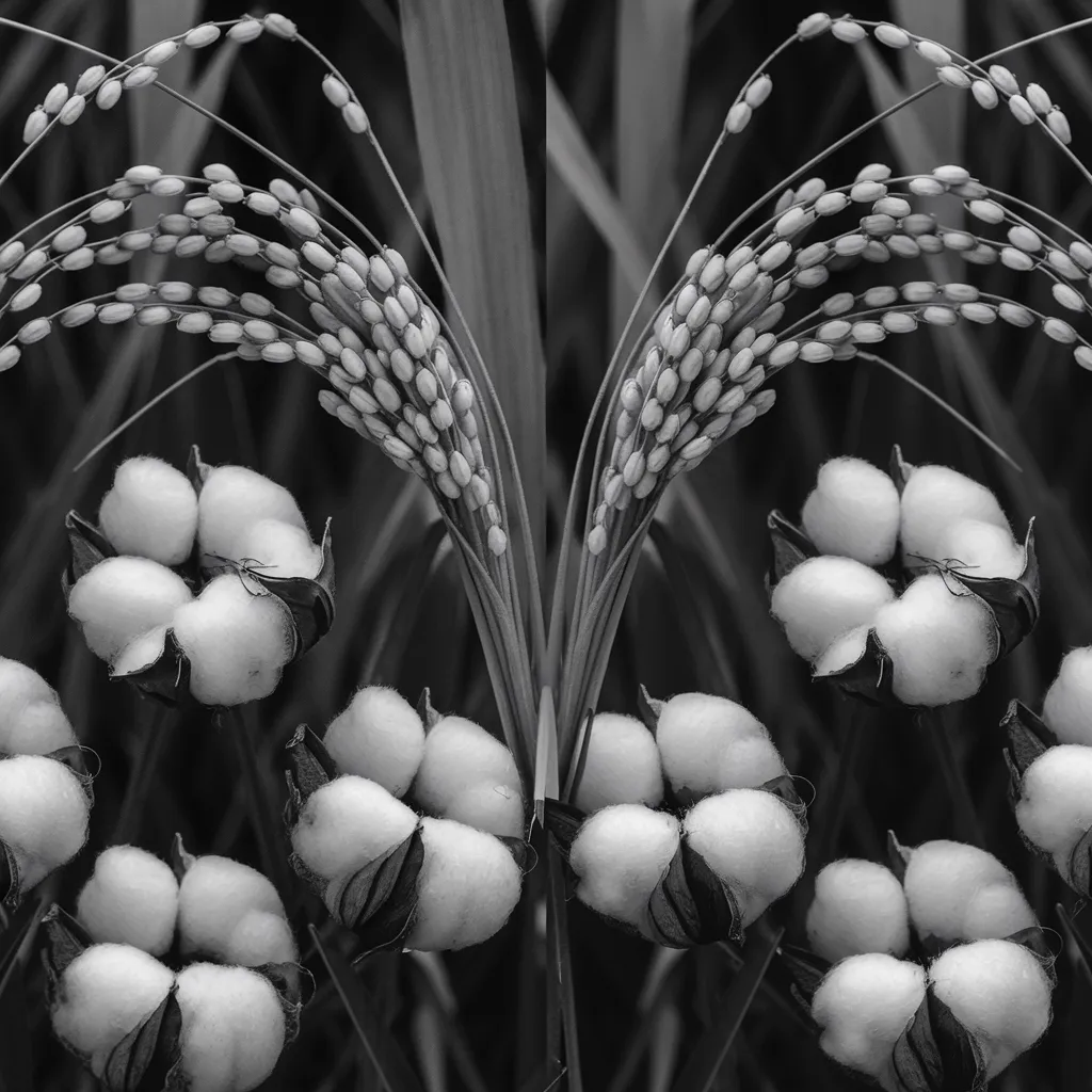 Gambar Padi dan Kapas Hitam Putih 22 gambar padi dan kapas hitam putih