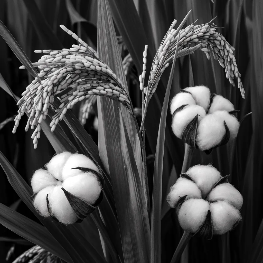 Gambar Padi dan Kapas Hitam Putih 26 gambar padi dan kapas hitam putih