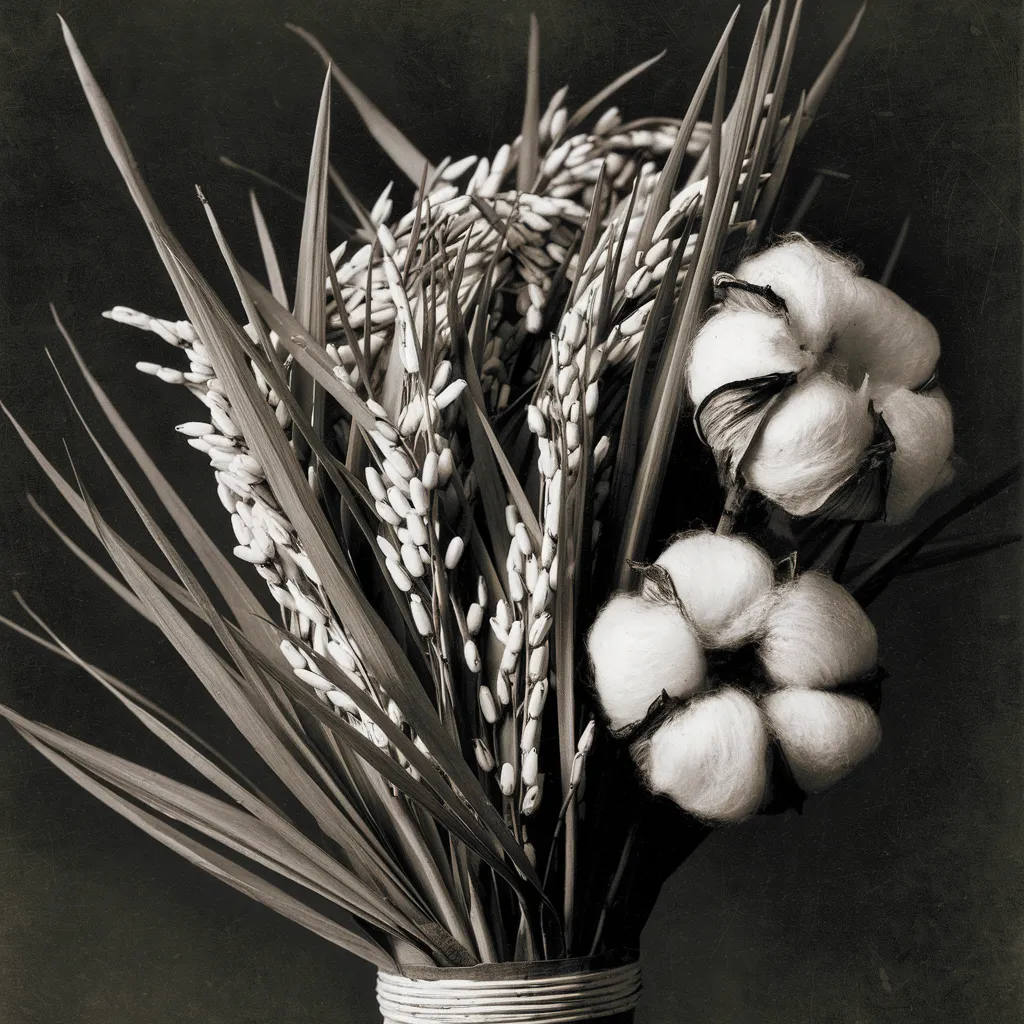 Gambar Padi dan Kapas Hitam Putih 27 gambar padi dan kapas hitam putih