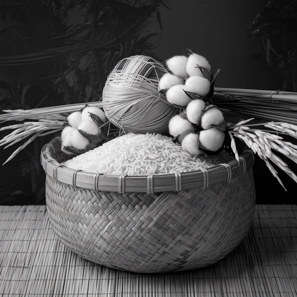 Gambar Padi dan Kapas Hitam Putih 8 gambar padi dan kapas hitam putih