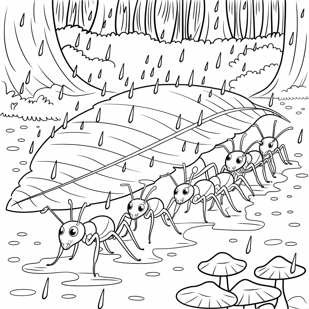 Gambar Mewarnai Semut 12 gambar mewarnai semut