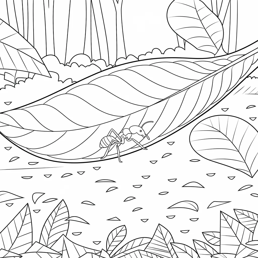 Gambar Mewarnai Semut 15 gambar mewarnai semut