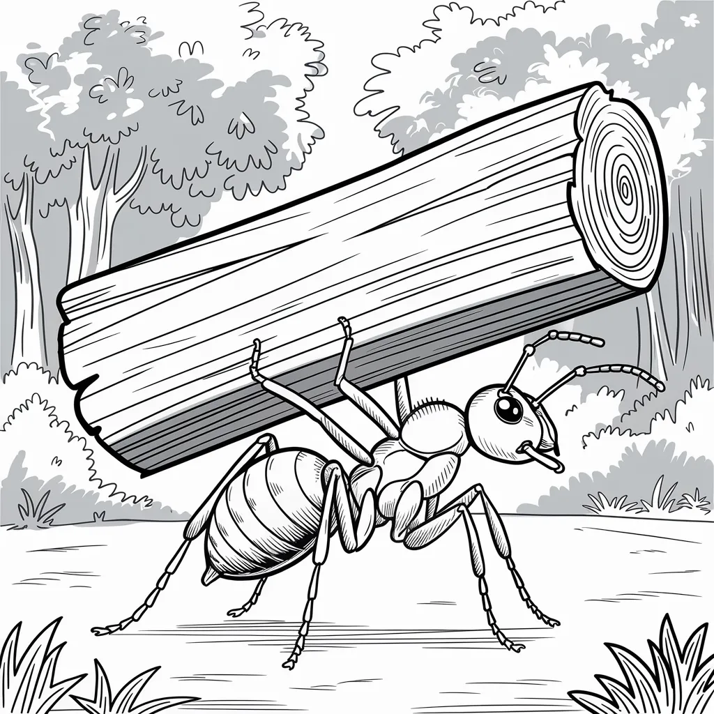 Gambar Mewarnai Semut 16 gambar mewarnai semut