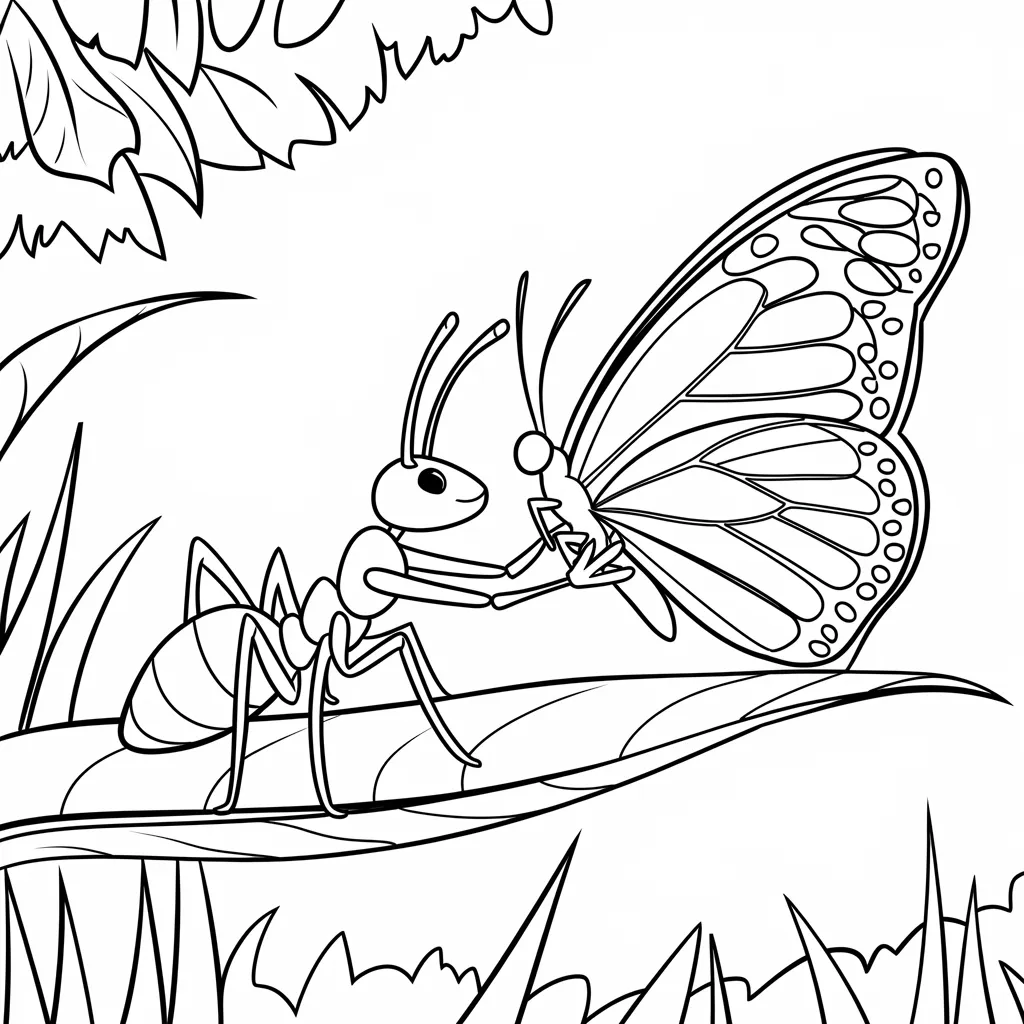 Gambar Mewarnai Semut 18 gambar mewarnai semut