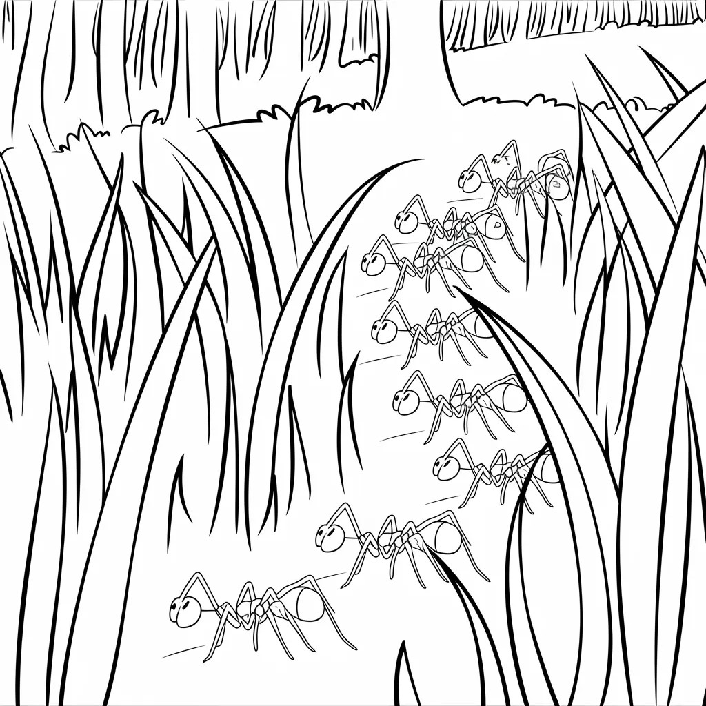 Gambar Mewarnai Semut 21 gambar mewarnai semut