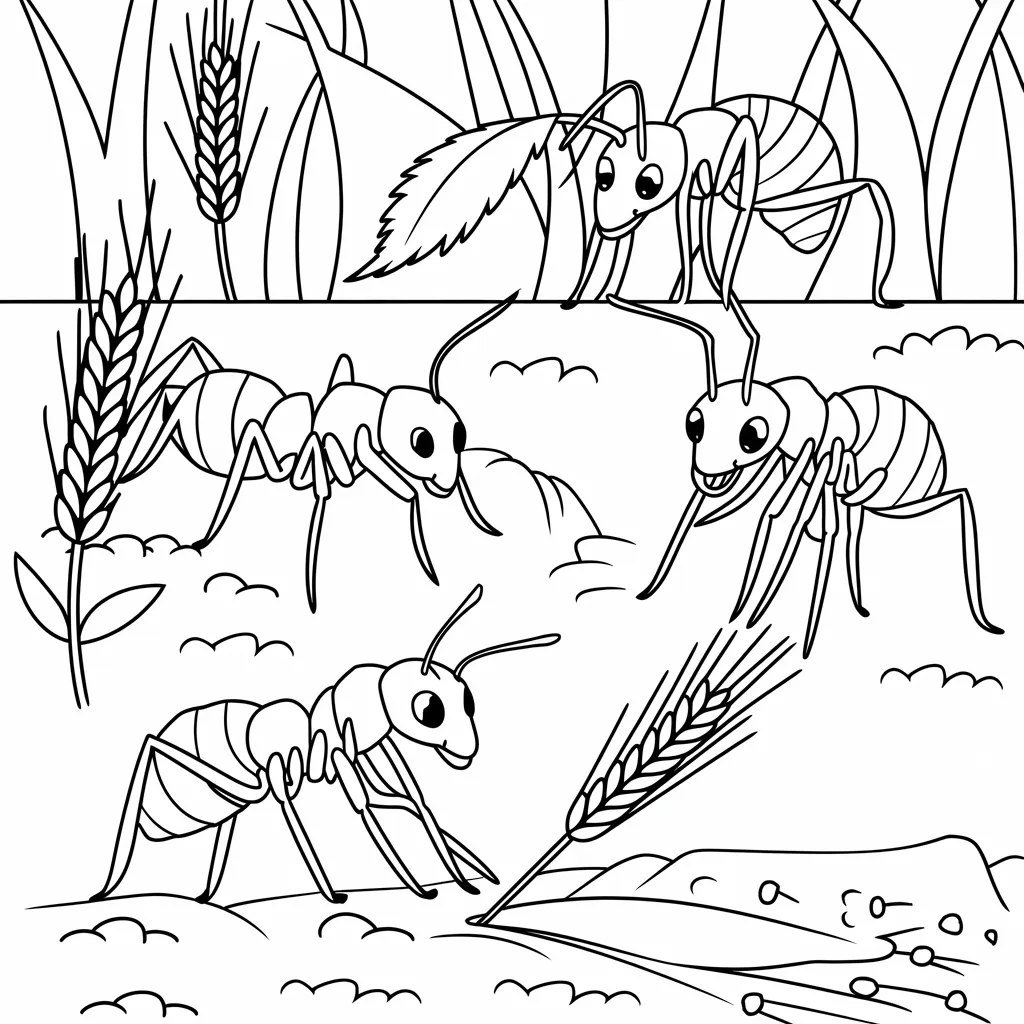 Gambar Mewarnai Semut 29 gambar mewarnai semut