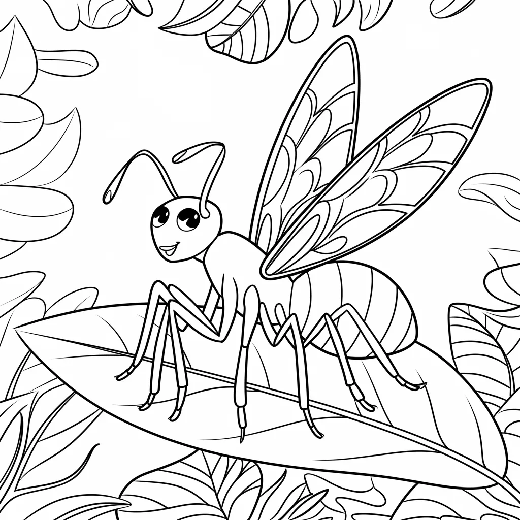 Gambar Mewarnai Semut 31 gambar mewarnai semut