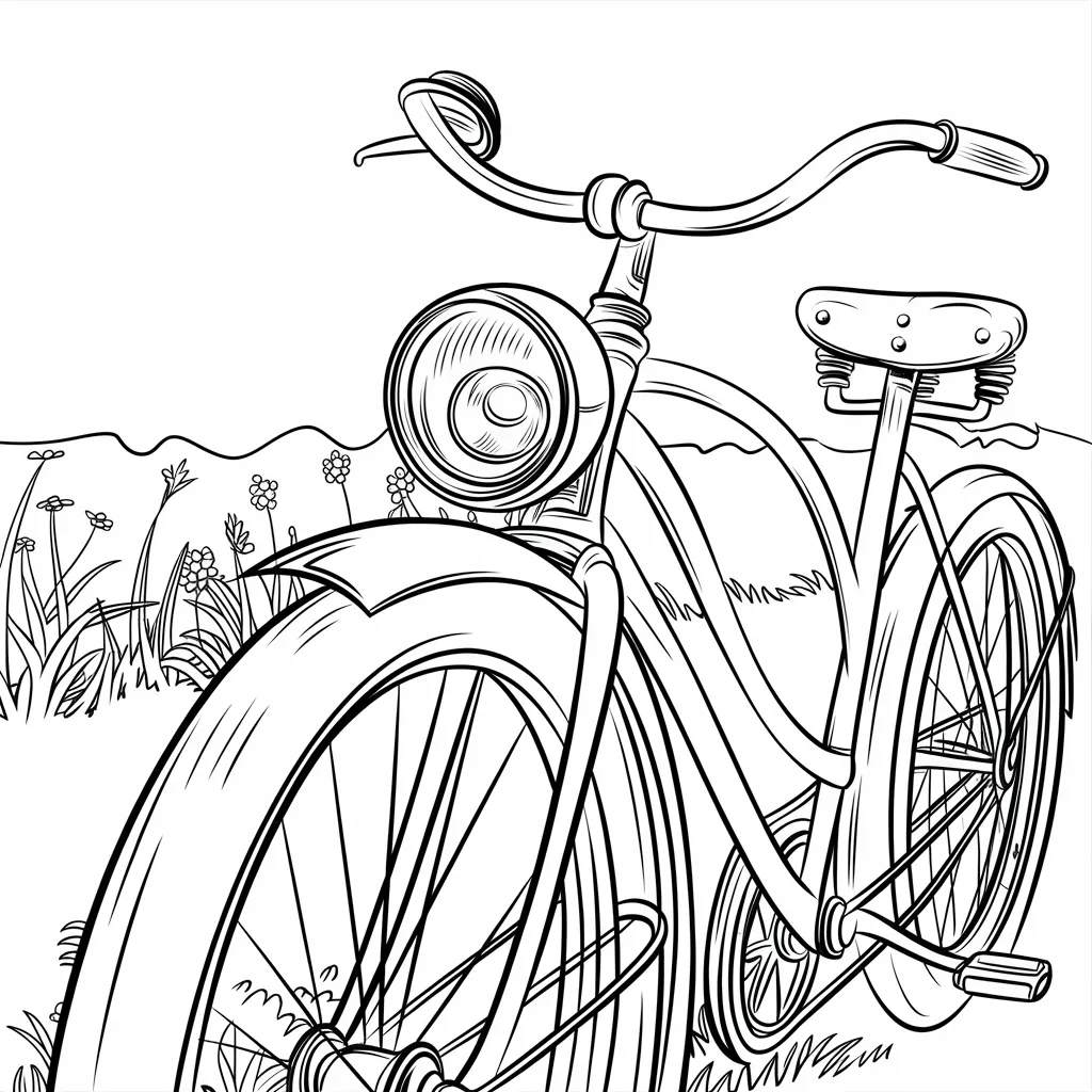 Gambar Sepeda Mewarnai 12 gambar sepeda mewarnai