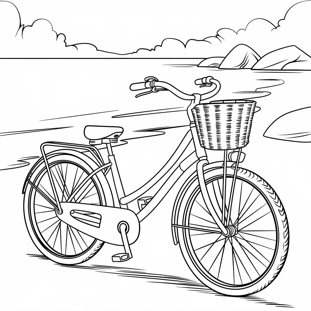 Gambar Sepeda Mewarnai 15 gambar sepeda mewarnai