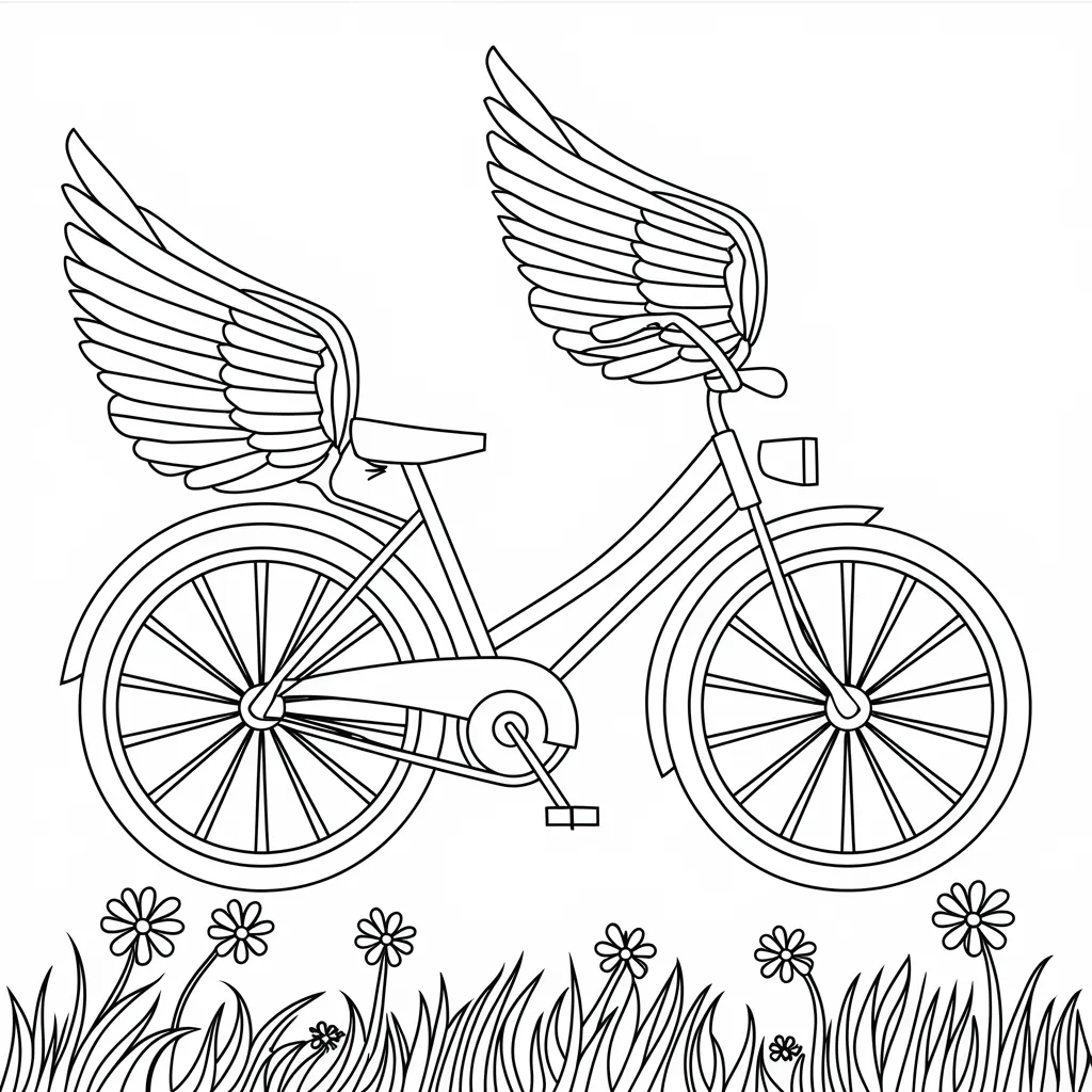 Gambar Sepeda Mewarnai 19 gambar sepeda mewarnai