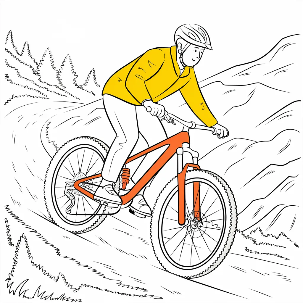 Gambar Sepeda Mewarnai 3 gambar sepeda mewarnai