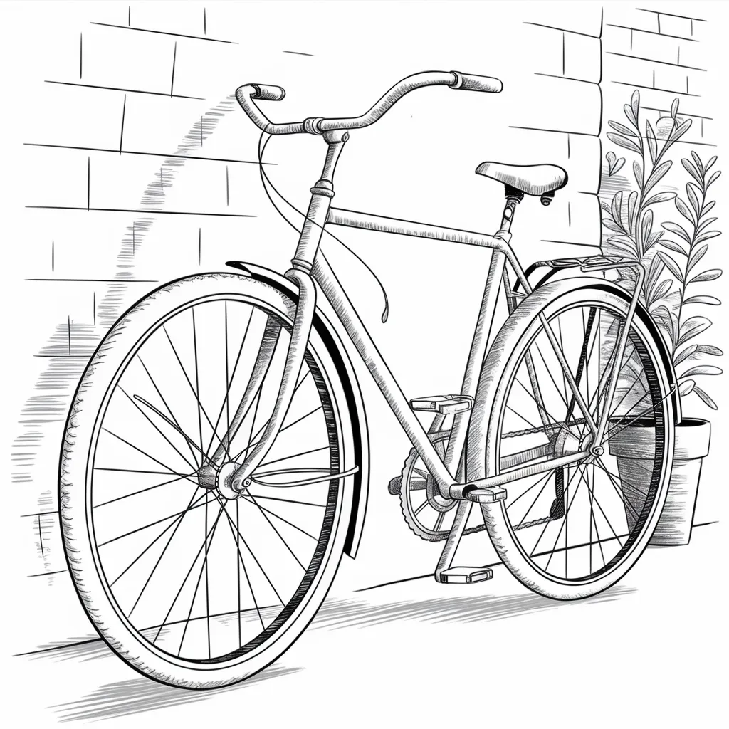 Gambar Sepeda Mewarnai 22 gambar sepeda mewarnai