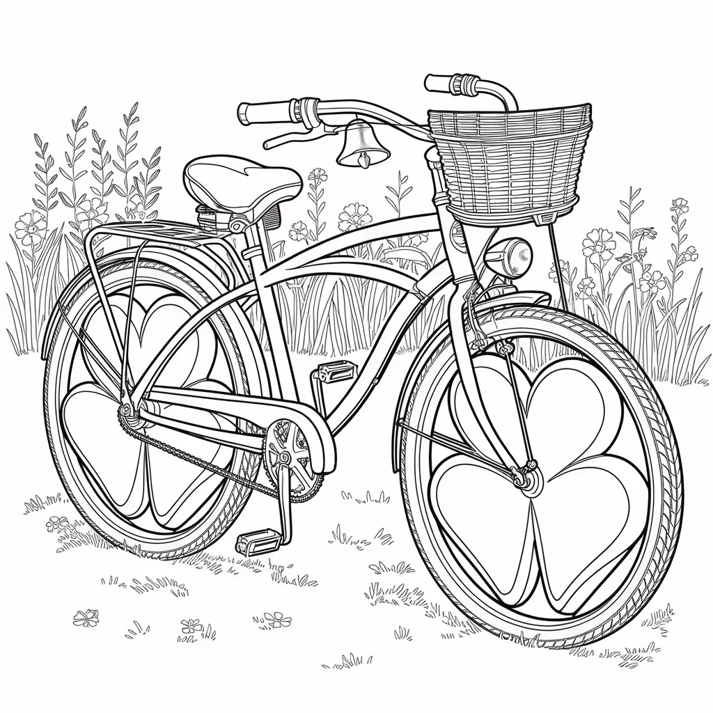 Gambar Sepeda Mewarnai 23 gambar sepeda mewarnai