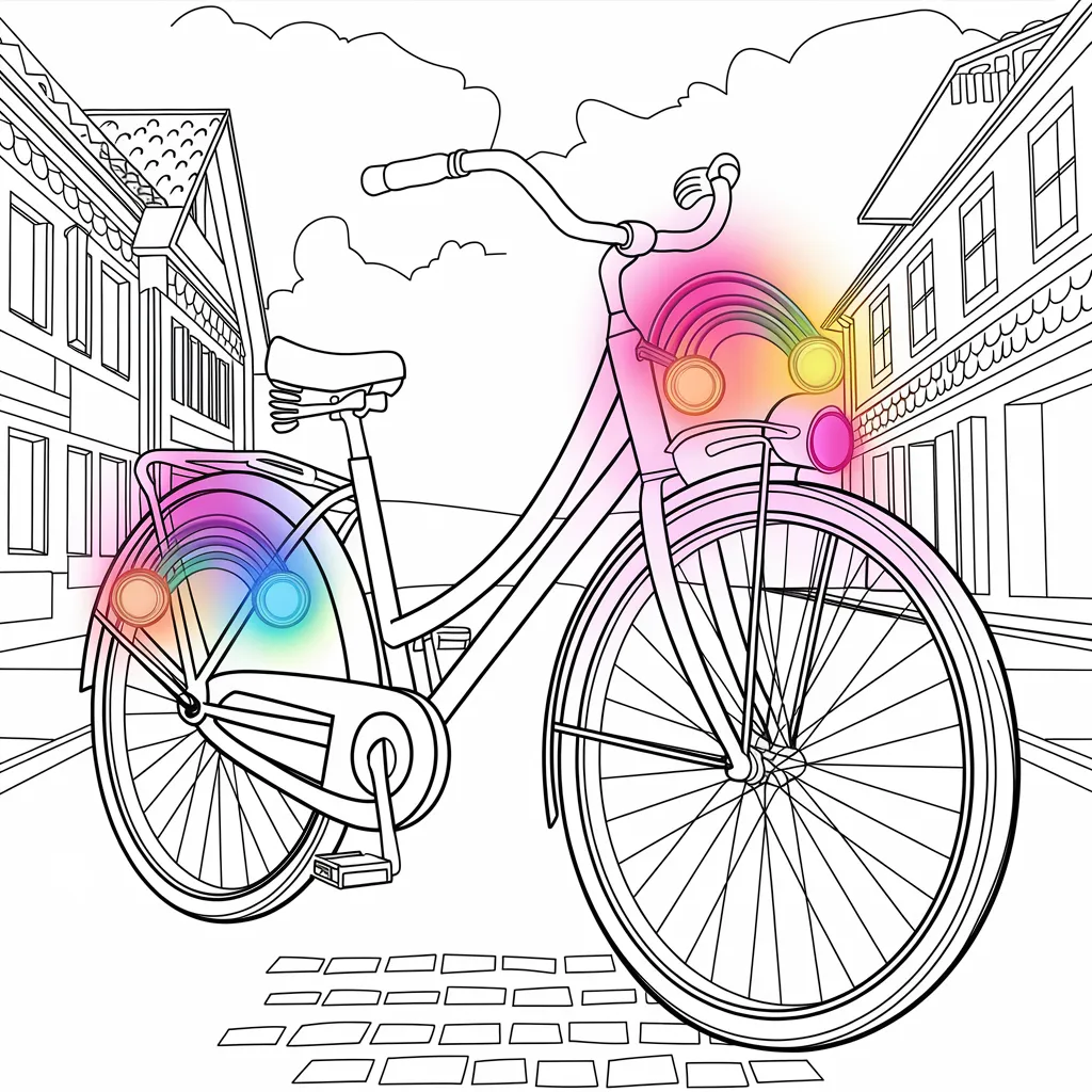 Gambar Sepeda Mewarnai 25 gambar sepeda mewarnai