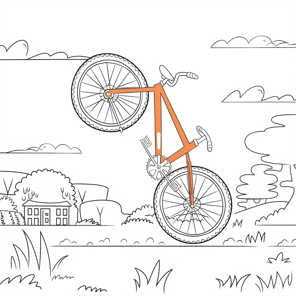 Gambar Sepeda Mewarnai 26 gambar sepeda mewarnai