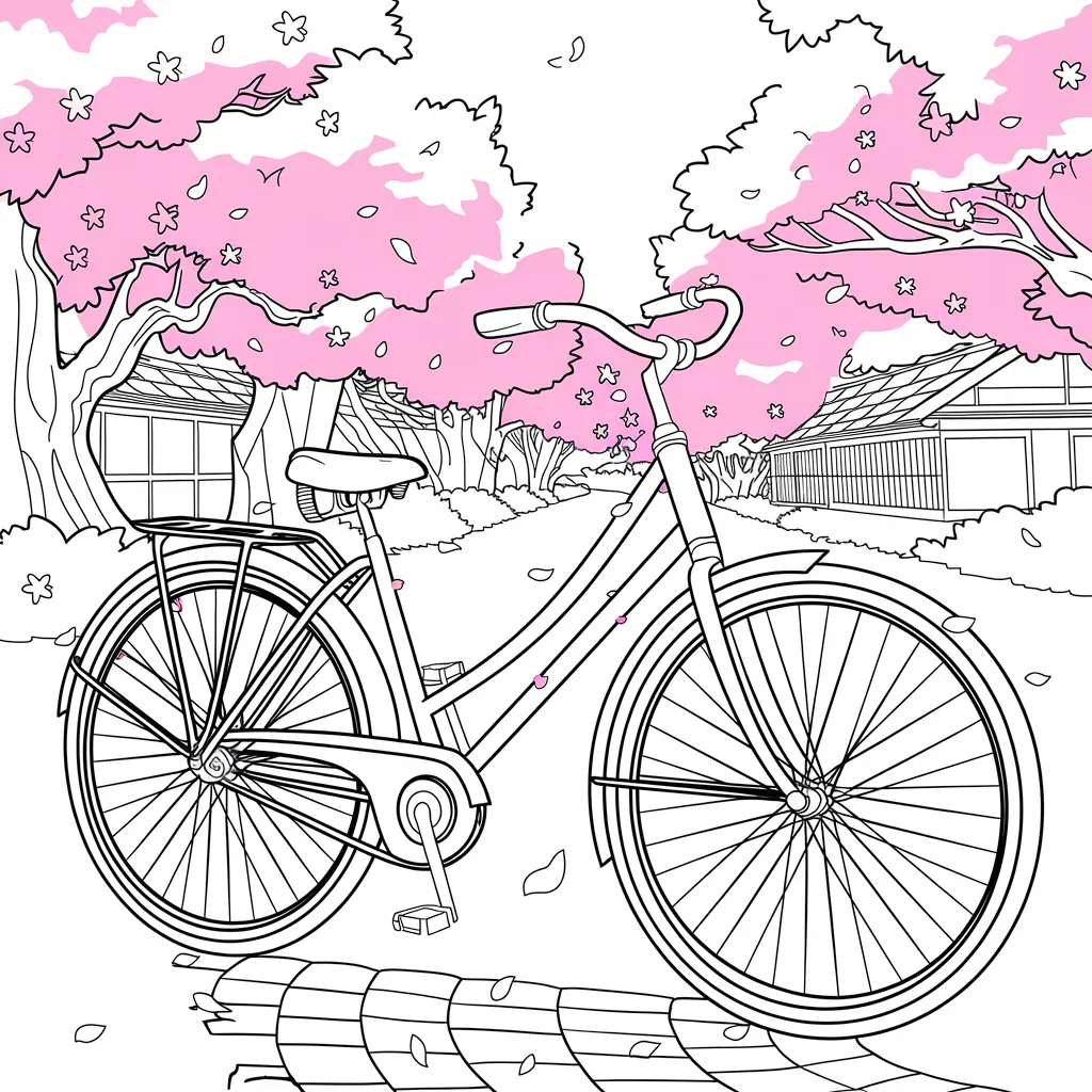 Gambar Sepeda Mewarnai 30 gambar sepeda mewarnai