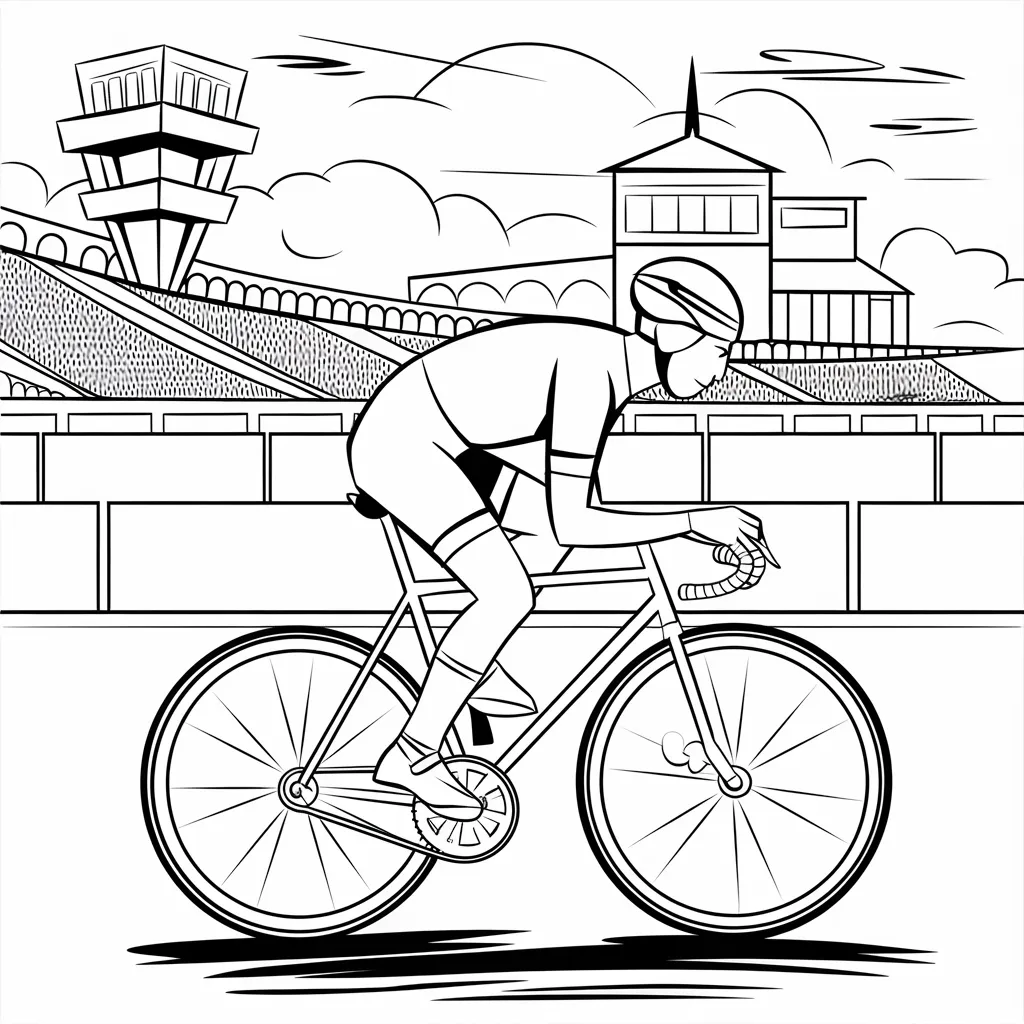 Gambar Sepeda Mewarnai 4 gambar sepeda mewarnai