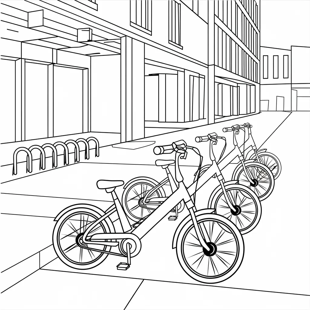 Gambar Sepeda Mewarnai 10 gambar sepeda mewarnai