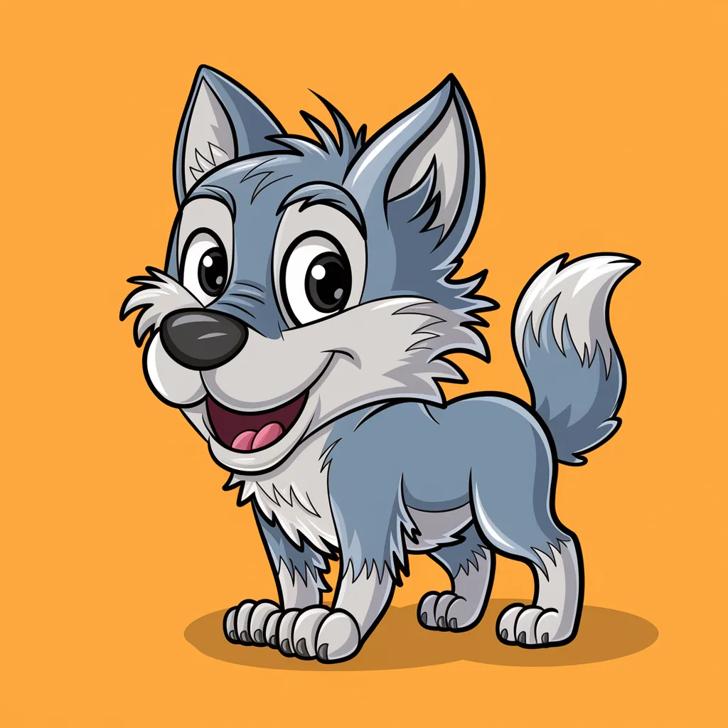 Gambar Serigala Kartun 2 gambar serigala kartun