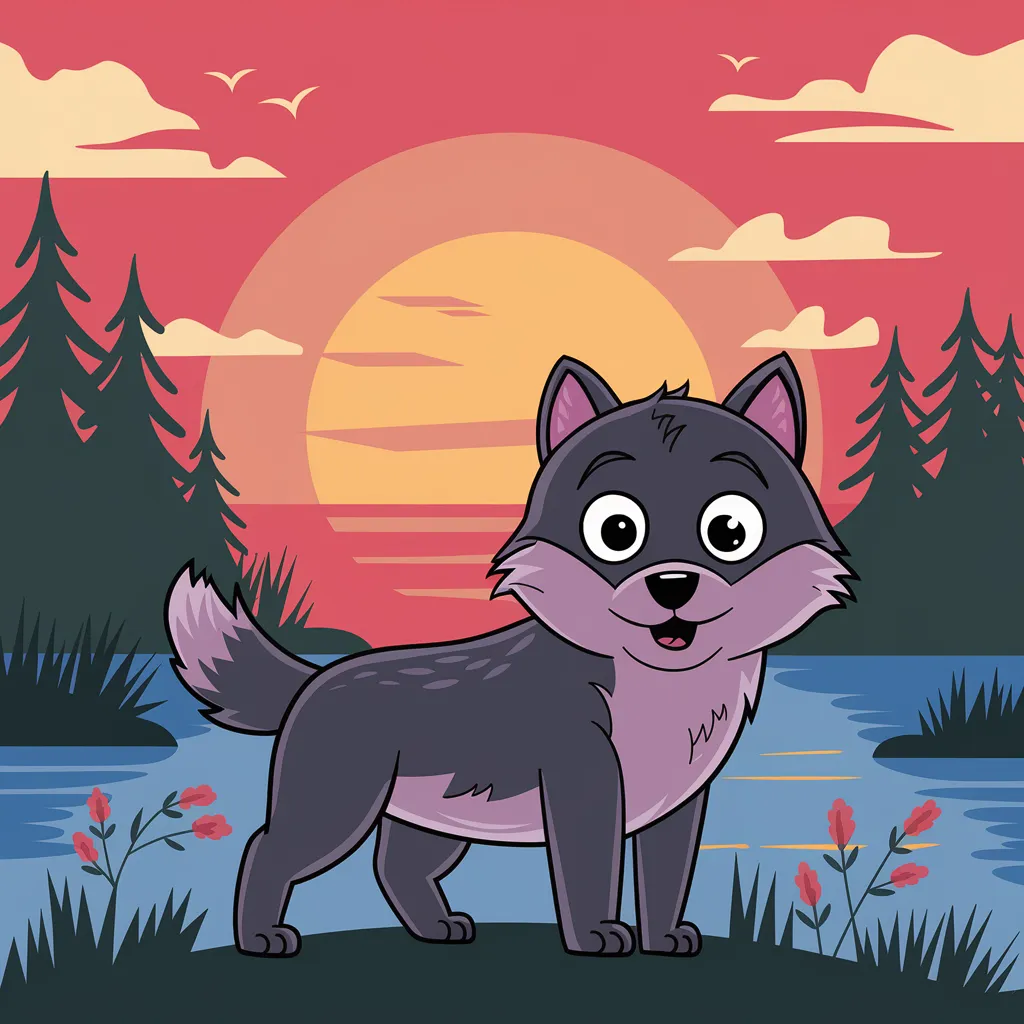 Gambar Serigala Kartun 14 gambar serigala kartun