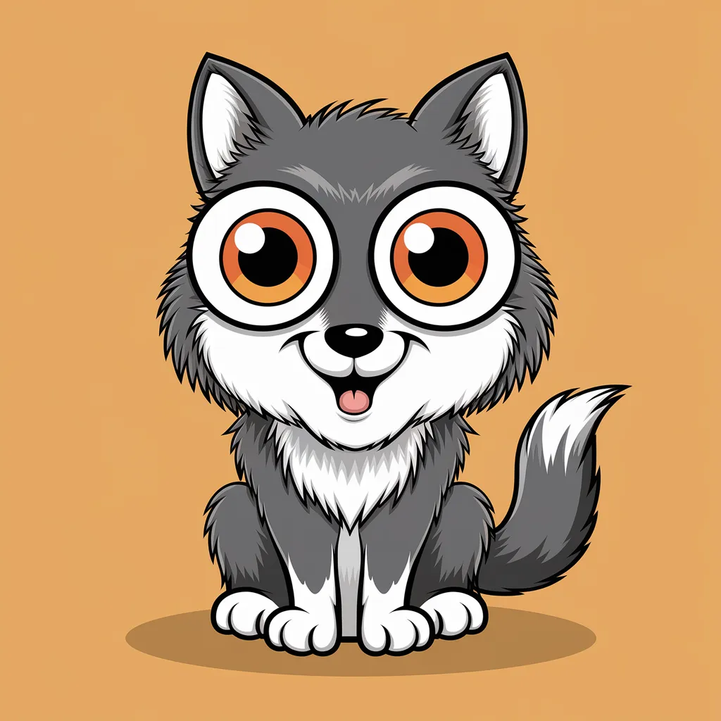 Gambar Serigala Kartun 16 gambar serigala kartun