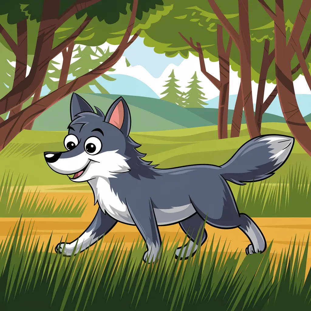 Gambar Serigala Kartun 20 gambar serigala kartun